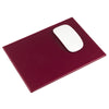 Burgundy Bonded Leather Mouse Pad
