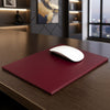 Burgundy Bonded Leather Mouse Pad