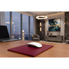 Burgundy Bonded Leather Mouse Pad