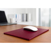 Burgundy Bonded Leather Mouse Pad