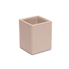 White Latte Bonded Leather Pencil Cup