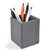 Gray Bonded Leather Pencil Cup