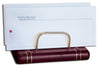 Burgundy Leather and Gold Letter Holder