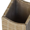 Protacini Breeze Beige Italian Crocodile Leather Pencil Cup
