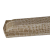 Protacini Breeze Beige Italian Crocodile Leather Library Set - Silver