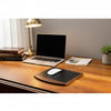 Walnut & Black Leather Mouse Pad