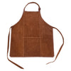 Brown leather apron