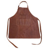Brown leather apron with 'Taste of Texas' logo