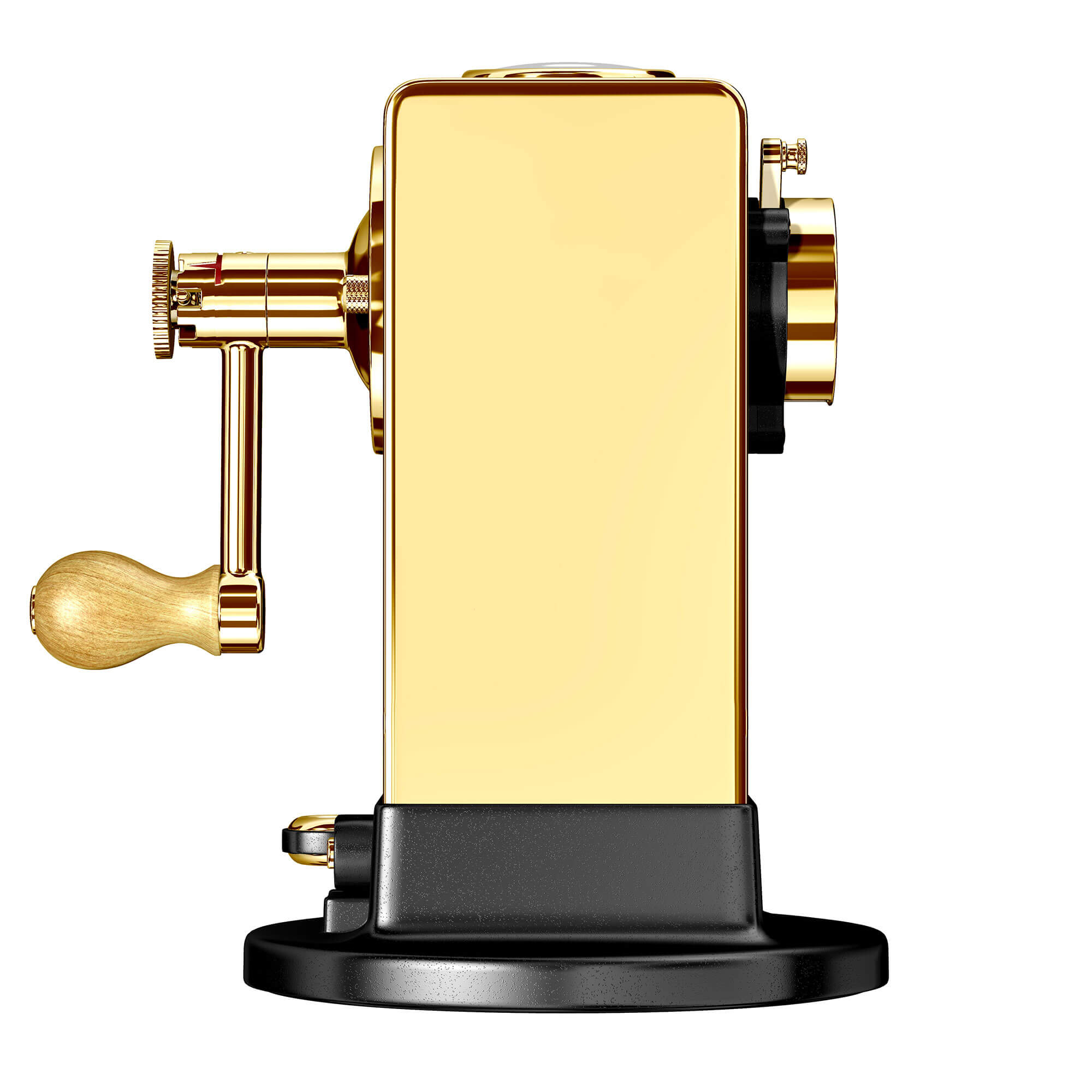 El Casco 23 Kt Gold And Black Pencil Sharpener With Base /side Load