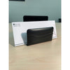 Classic Black Leather 8pc Desk Set, Gold Accent
