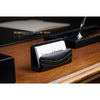 Classic Black Leather 8pc Desk Set, Gold Accent