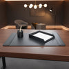 Classic Black Leather 3pc Desk Set