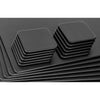 10 Seat Black Leather Conference Room Set w/ Square Coasters