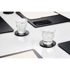 10 Seat Black Leatherette Conference Room Set w/ Round Coasters and Drawer Holder