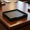 10 Seat Black Leatherette Conference Room Set, 17 x 14 Size Pads