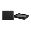 8 Seat Black Leatherette Conference Room Set, 17 x 14 Size Pads