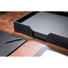 8 Seat Black Leatherette Conference Room Set, 17 x 14 Size Pads