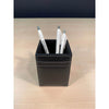 Rustic (Onyx) Black Leather Desk Set, 3pc