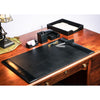 Black Bonded Leather Desk Set, 6pc