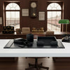 Black Bonded Leather Desk Set, 6pc
