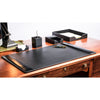 Black Bonded Leather Desk Set, 5pc