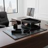 Black Bonded Leather Desk Set, 8pc