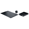 Black Bonded Leather Desk Set, 3pc