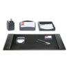 Black Crocodile Embossed Leather Desk Set, 7pc