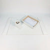 White Crocodile Embossed Leather 3-Piece Desk Set