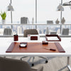 Mocha Leather Desk Set, 7pc