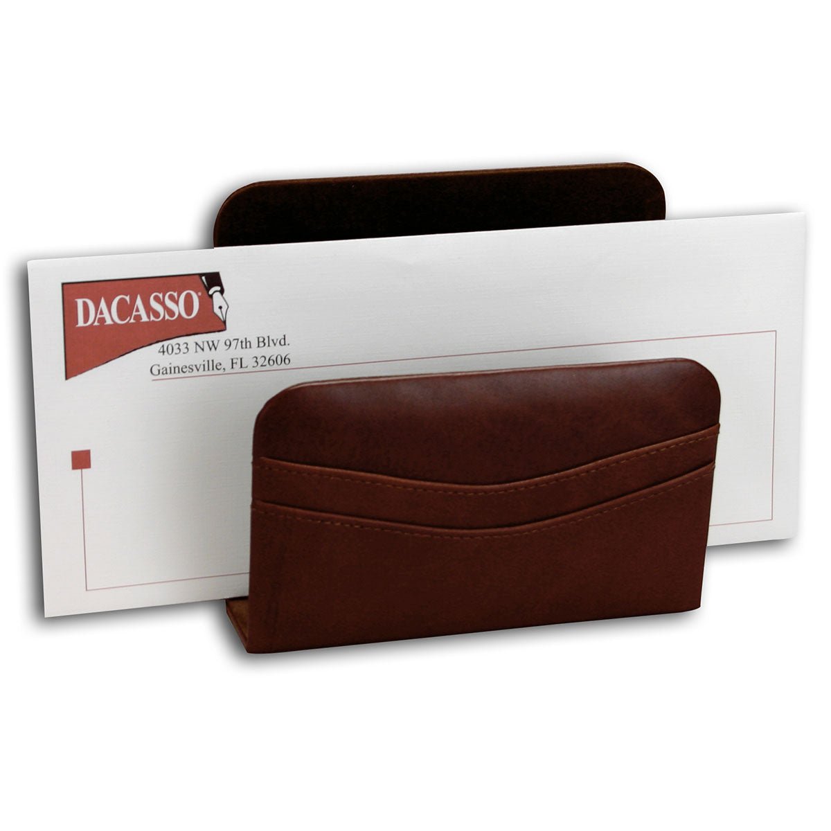 Mocha Leather Desk Set, 8pc