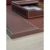 Rustic (Sienna) Brown Leather Desk Set, 7pc