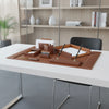 Rustic (Sienna) Brown Leather Desk Set, 8pc