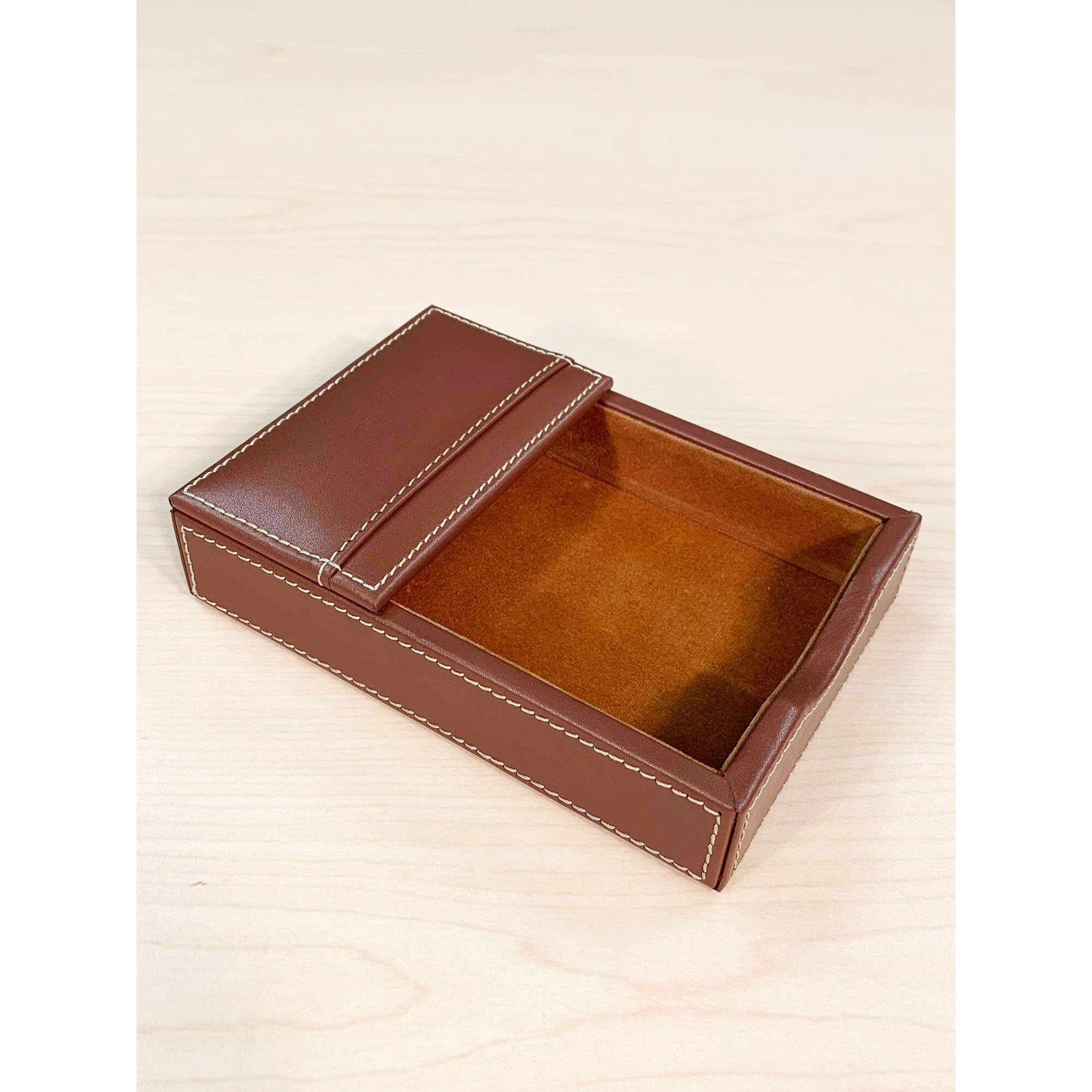 Rustic (Sienna) Brown Leather Desk Set, 10pc