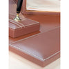 Rustic (Sienna) Brown Leather Desk Set, 10pc