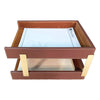 Rustic (Sienna) Brown Leather Desk Set, 10pc
