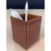 Rustic (Sienna) Brown Leather Desk Set, 10pc