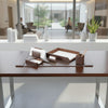 Chocolate Brown Leather Desk Set, 7pc