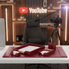 Burgundy Bonded Leather Desk Set, 5pc