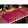 Burgundy Bonded Leather Desk Set, 3pc