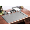 Gray Bonded Leather 5-Piece Desk Set