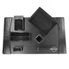 Protacini Black Italian Crocodile Leather 7pc Desk Set