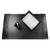 Protacini Black Italian Crocodile Leather 3pc Desk Set