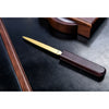Walnut & Black Leather Desk Set, 10pc
