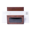 Walnut & Black Leather Desk Set, 10pc