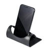 Classic Black Leather Foldable Cell Phone Holder