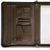 Deluxe Brown Leather Padfolio with Zipper