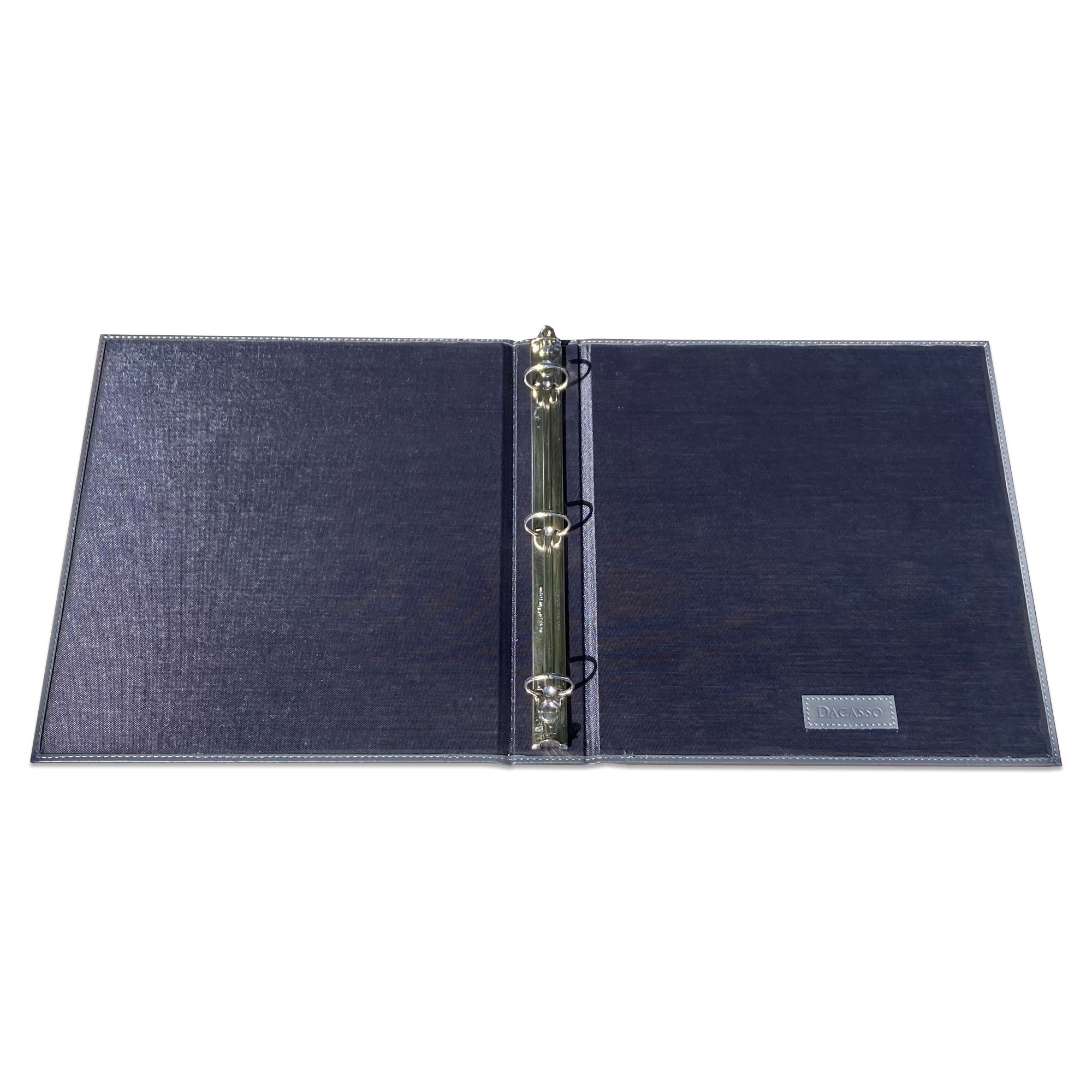 Gray Leatherette 1 Ring Binder