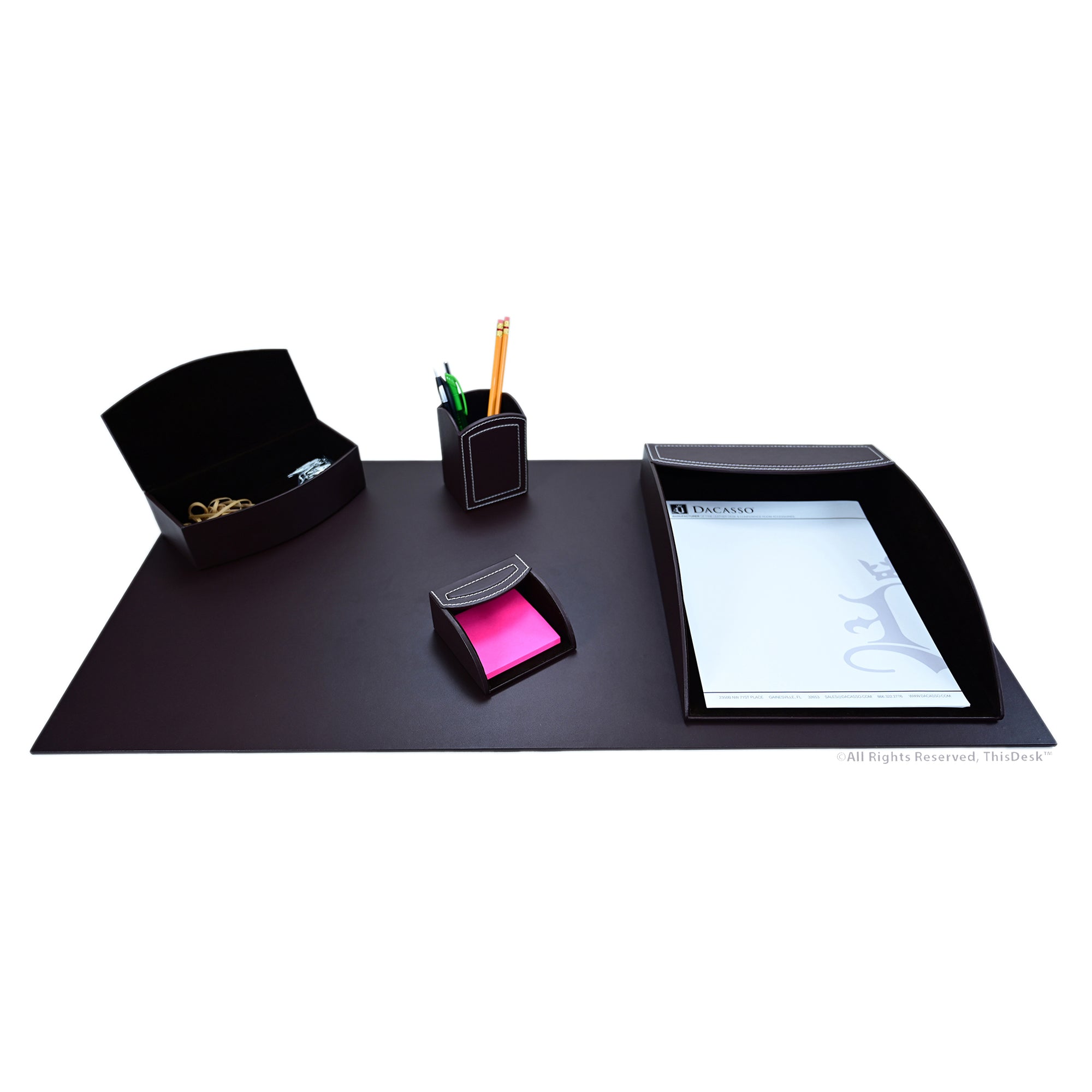 🎁 Home/Office 5pc Desk Accessory Set - Brown (100% off)