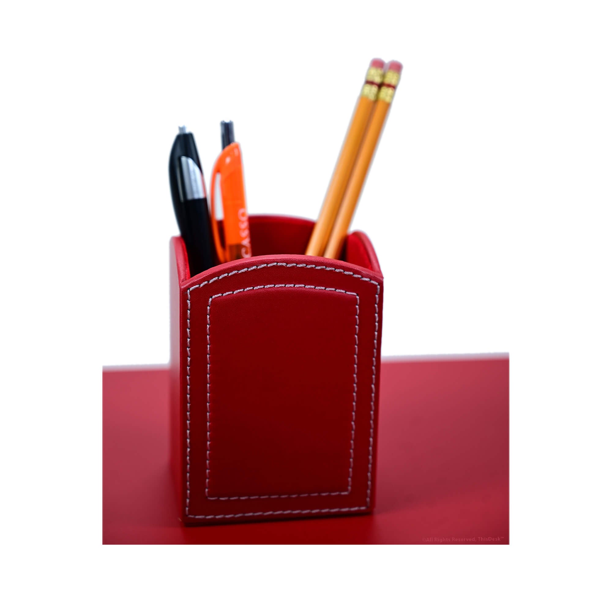 Red Desk Accessory Set Home/Office 5pc Red Desk Accessory Set – The Elegant Office
